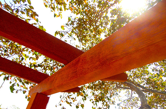 hardwood pergola